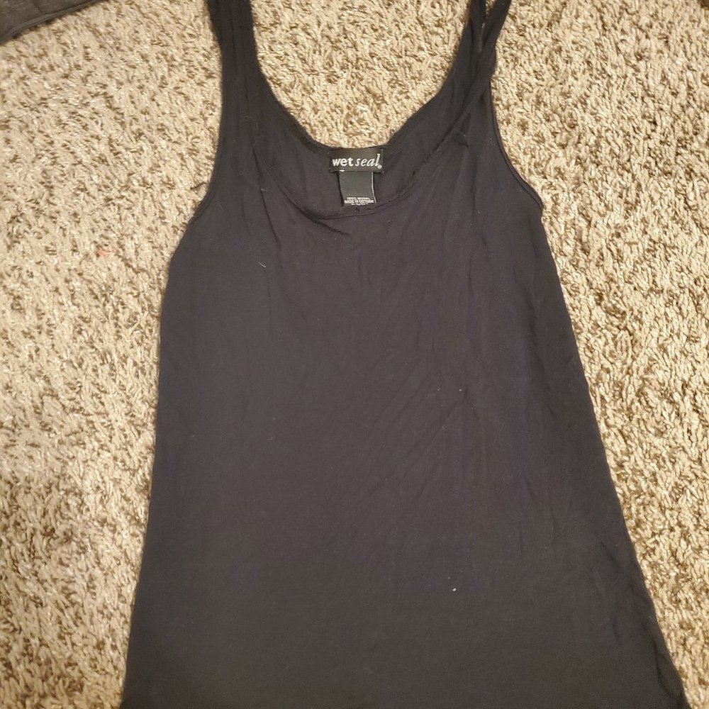 Black tank top